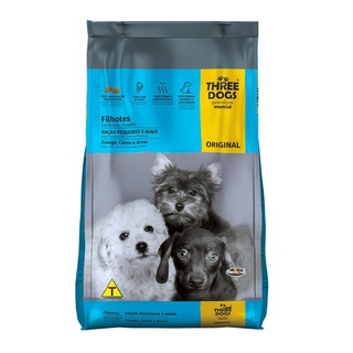 Racao Caes Three Dogs Original Filhotes R.Peq E Mini 10,1kg em Oferta na Shopee