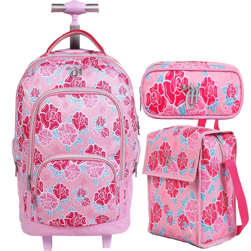 Mochila G Capricho Liberty Rosa Estojo cooler Térmico Escola Juvenil Dmw