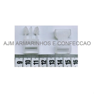 2 Fechos Engate Rápido 15mm Transparente Para Alça De 15mm em Oferta na Shopee