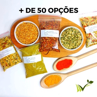Temperos, Especiarias, Condimentos - Produtos Naturais 100 Gramas