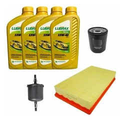 Kit Revisão Óleo e Filtros - Ford Fiesta 1.0 1.6 2006 2007 2008 2009 2010 2011 2012 2013 2014 Lubrax
