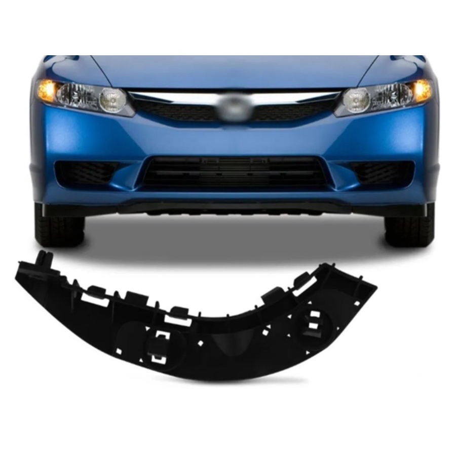 Carrinho Guia Suporte Parachoque Dianteiro Honda Civic 2006 2007 2008 2009 2010 2011 Direito