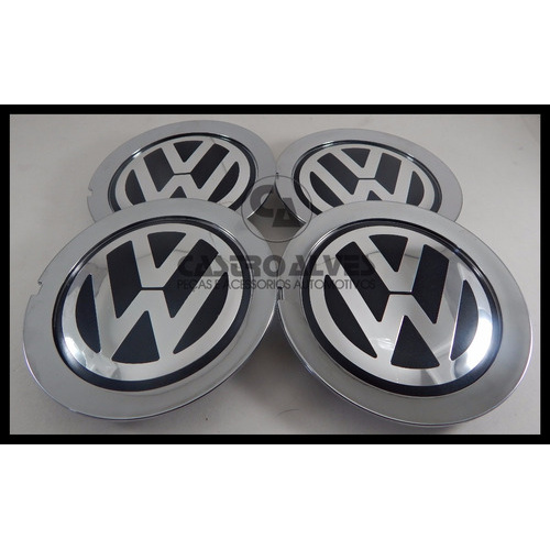 Kit 4 Pçs Calota Roda Audi A8 Binno T76 Vw Cromada Aro 17 1