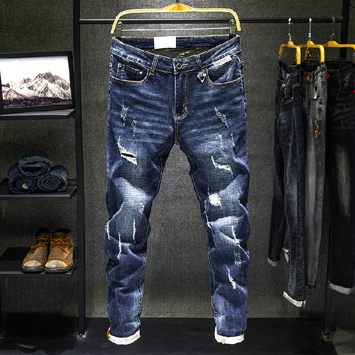 calça jeans masculina com rasgos