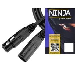 Cabo Balanceado Santo Ângelo XLR x XLR Ninja 4,57m LW Original Profissional
