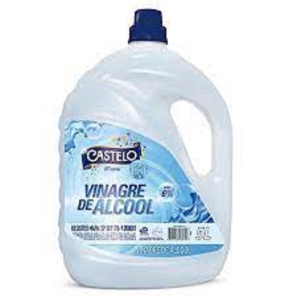 Vinagre de alcool 6% Castelo 5lts em Oferta na Shopee