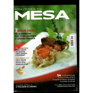 Revista Prazeres Da Mesa Alex Atala O Pescador De Sabores#1