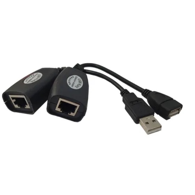 Adaptador Conversor Extensor Usb Via Cabo Rede Rj45 Até 45m
