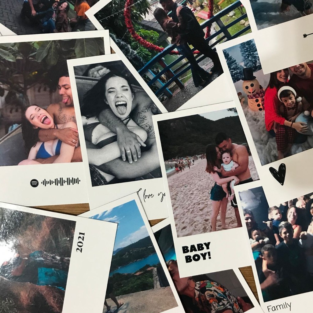 Fotos Adesivas Personalizadas - 24 FOTOS 10cm X 7,7cm