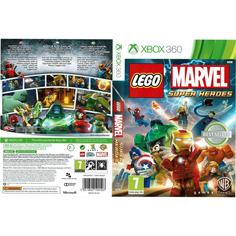 Lego Marvel super heroes P/ XBOX360 (LTU/LT/JTAG/RGH)
