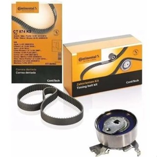 KIT CORREIA DENTADA E TENSOR SPIN 1.8 8V 2012 / 2021 COM HNBR ORIGINAL CONTINENTAL CONTITECH em Oferta na Shopee