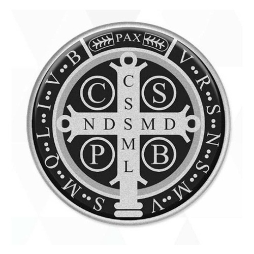 Adesivo Automotivo São Bento Resinado Preto Branco 12cm em Oferta na Shopee