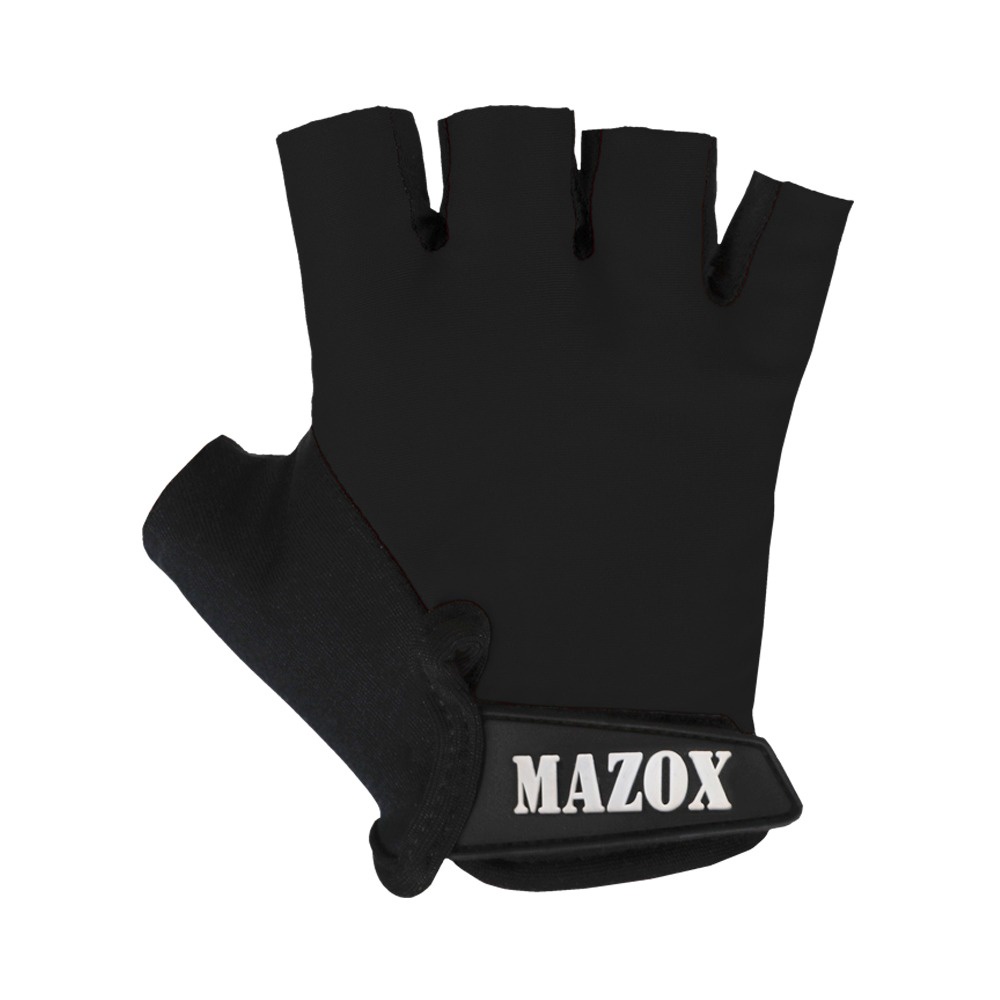 Luva Meio Dedo Gym Crossfit para Treino Masculina Musculação Material UV Preta