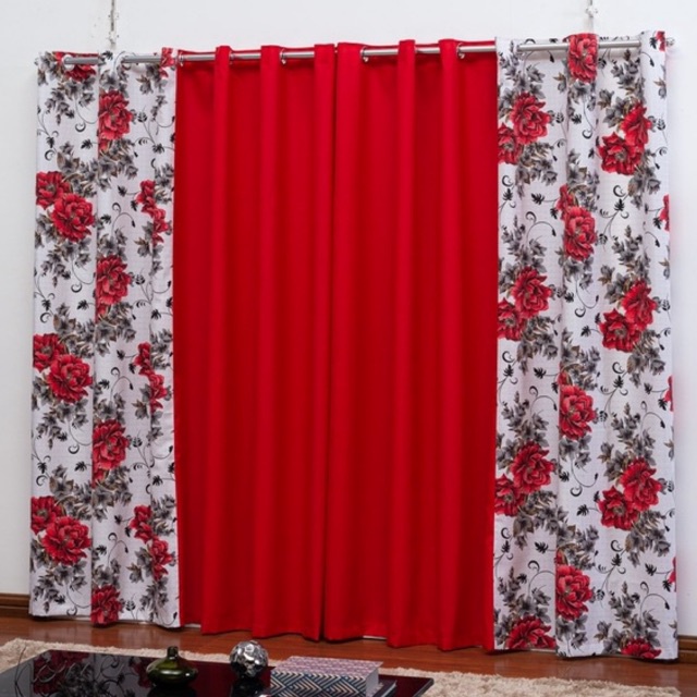 Cortina Florata 3,00M X 2,20M Parede Inteira, Sala, Quarto ,Escritorio, Decoração, Janela