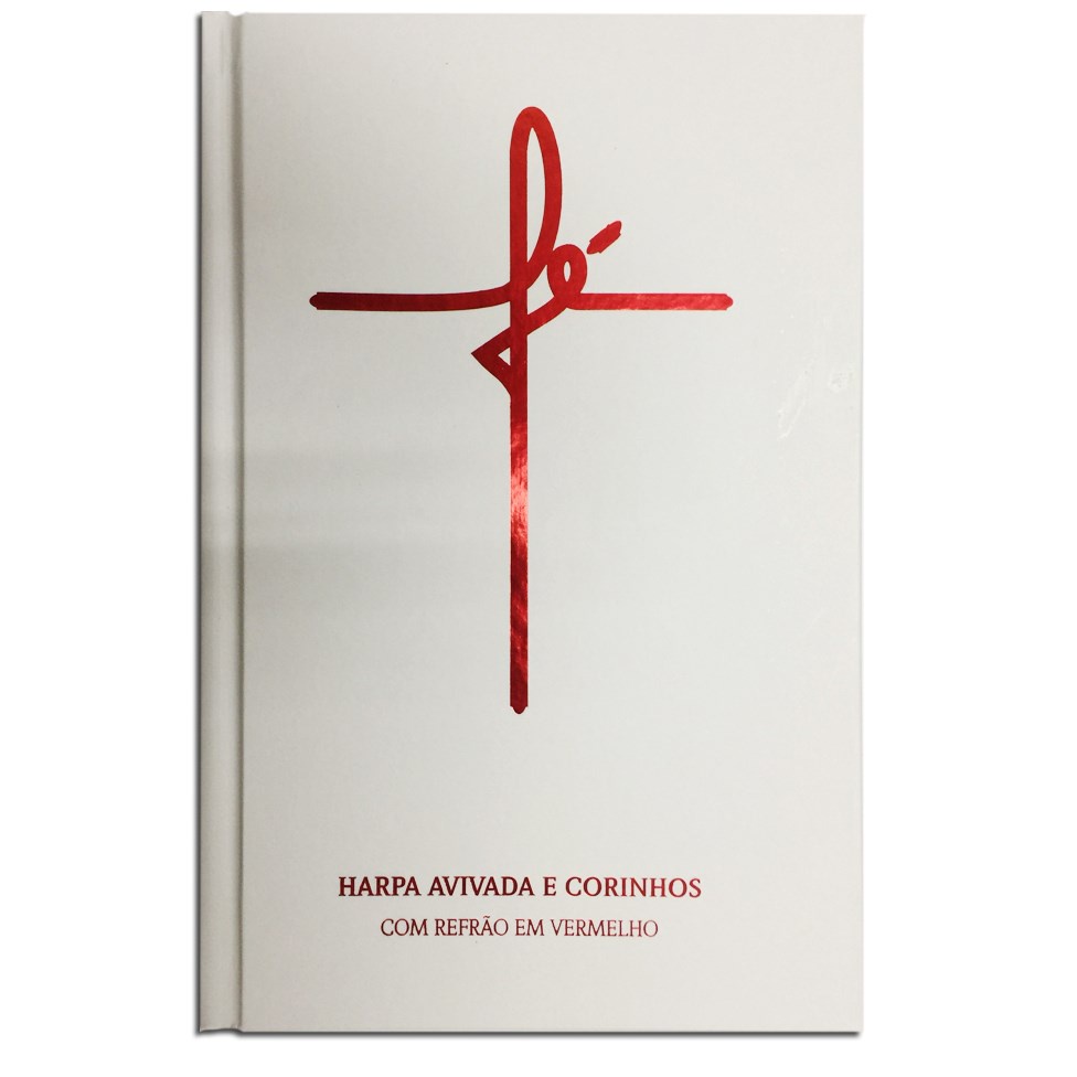 Harpa Avivada e Corinhos Fé Branca | Letra Hipergigante | Capa Dura em Oferta na Shopee