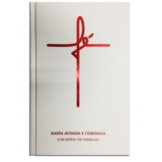 Harpa Avivada e Corinhos Fé Branca | Letra Hipergigante | Capa Dura em Oferta na Shopee