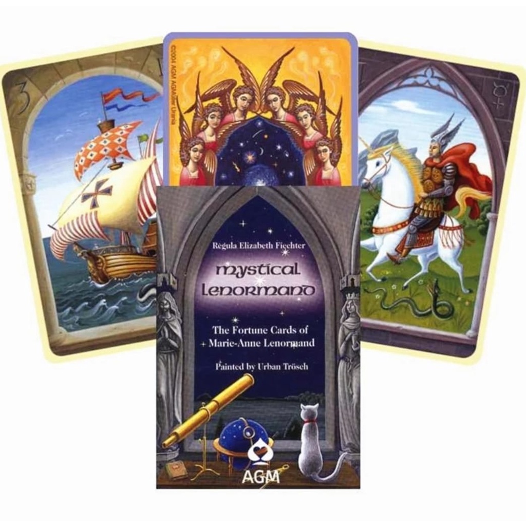 Mystical Lenormand Oracle Deck Oráculo Cigano Místico Baralho de Cartas de Tarô