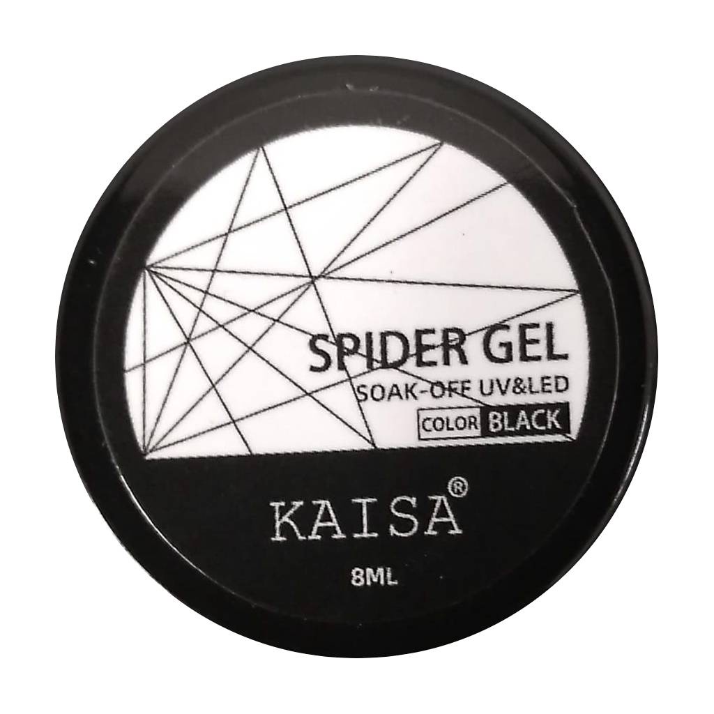 Spider Gel Kaisa 8ml Preto Decoração das Unhas Art Nail