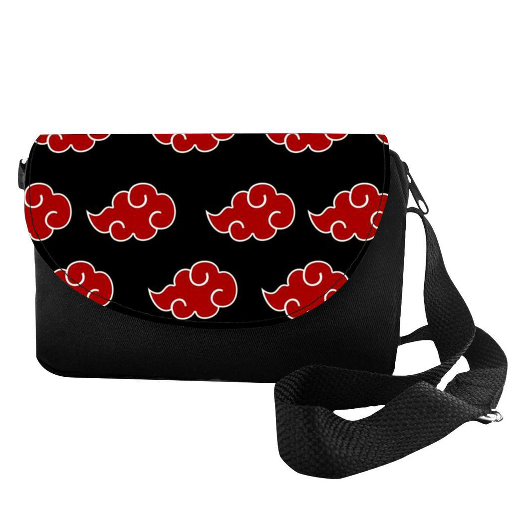 Loungefly Naruto Akatsuki Sling Bag Black Naruto Akatsuki