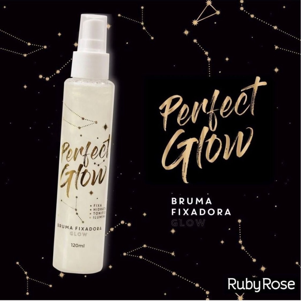 Bruma Fixadora Ruby Rose - Perfect Glow em Oferta na Shopee