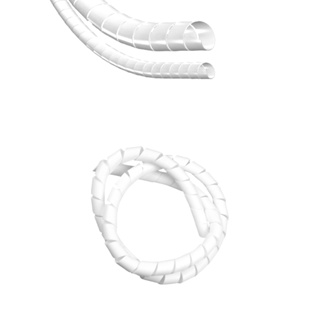 01 Metro Espiraduto Organizador Fio Cabo 1/4 Arrumar Branco em Oferta na Shopee