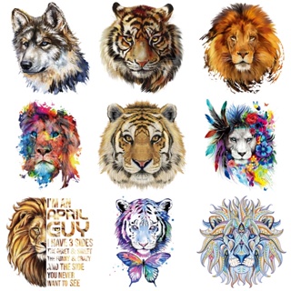 Patch De Ferro Tigre Novos Adesivos De Jeans Laváveis Para Camisetas De Animais Transferência De Calor Roupas Impressão em Oferta na Shopee