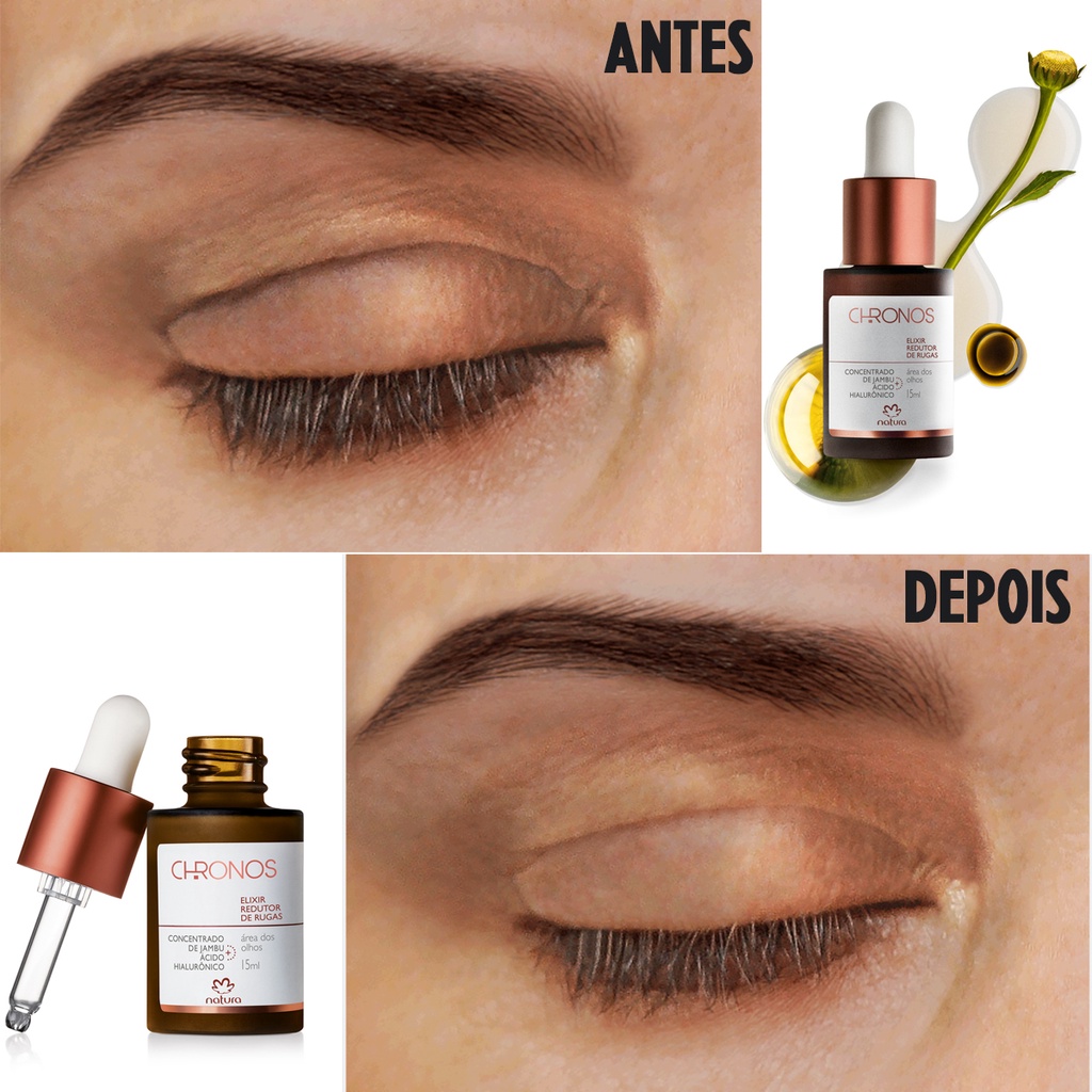 Natura Chronos Elixir Redutor de Rugas para área dos olhos | Shopee Brasil