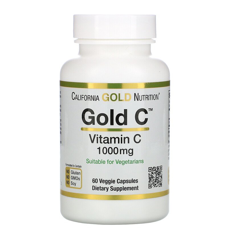 California Gold Nutrition, ゴールドC ビタミンC 1,000 mg ベジカプセル 60錠 並行輸入品 魅力の