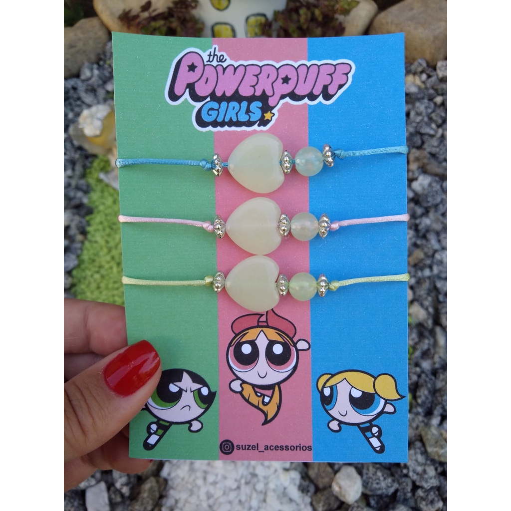 Pulseira Da Amizade Brilha No Escuro 3 Amigas Super Poderosa | Shopee ...