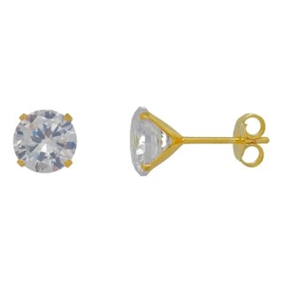 Par de Brincos Solitário Com Pedra Zircônia 12mm Ouro 18k Neymar Antialérgico Não descasca Não oxida Caixa para Presente Dia dos Pais Certificado de Garantia Embalagem pronta Qualidade em Oferta na Shopee
