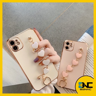 Linda Case de Celular Flexível com Alça de Corações com Diversas Cores para Modelos iPhone - 7/8/SE2020 | 7/8 Plus | X/XR/XS Max | 11/12/13 Pro/Pro Max | 12/13 Mini