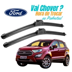 Par de Palhetas para Limpador de Parabrisa Dianteiro Ecosport 2017 2018 2019 2020 2021 2022