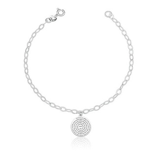 Pulseira Feminina Oração Pai Nosso Prata 925 Legitima