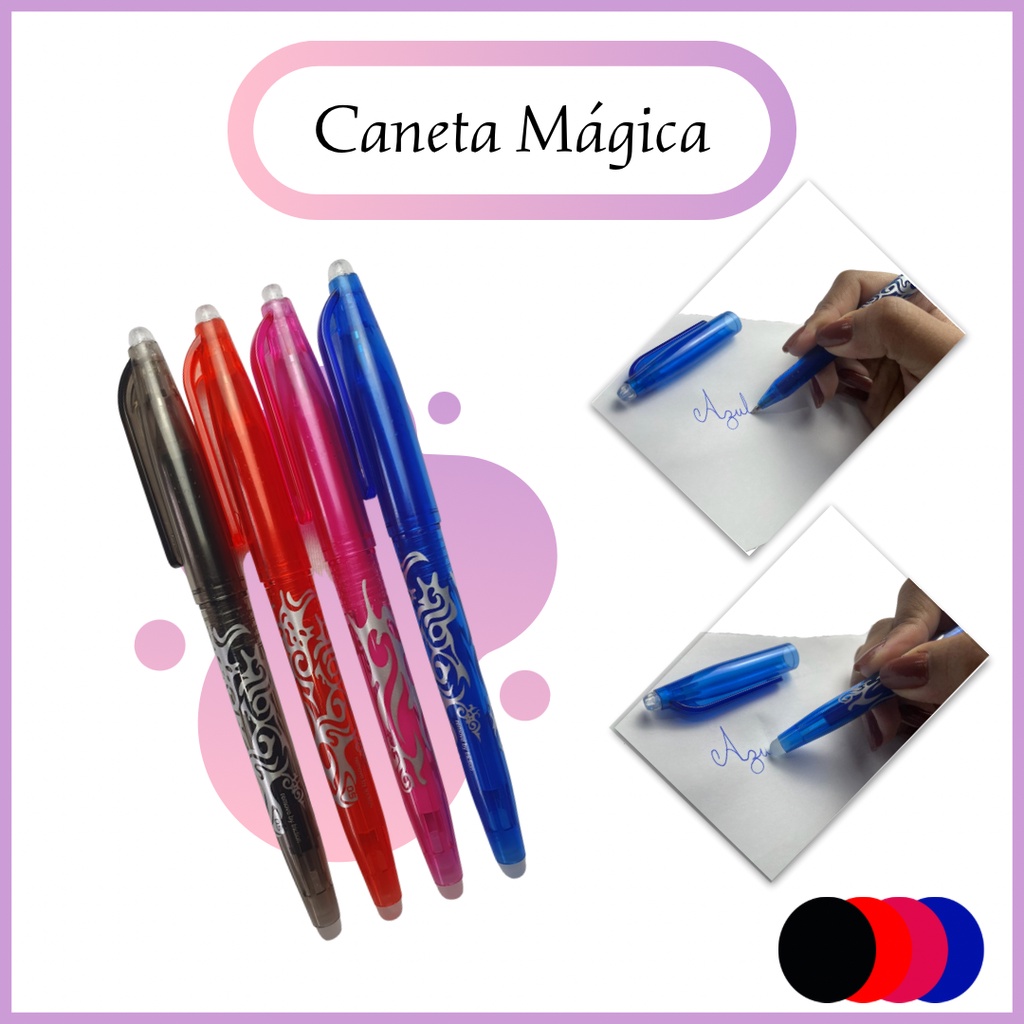 Caneta Gel Apagável Ponta 0.5mm Caneta Mágica