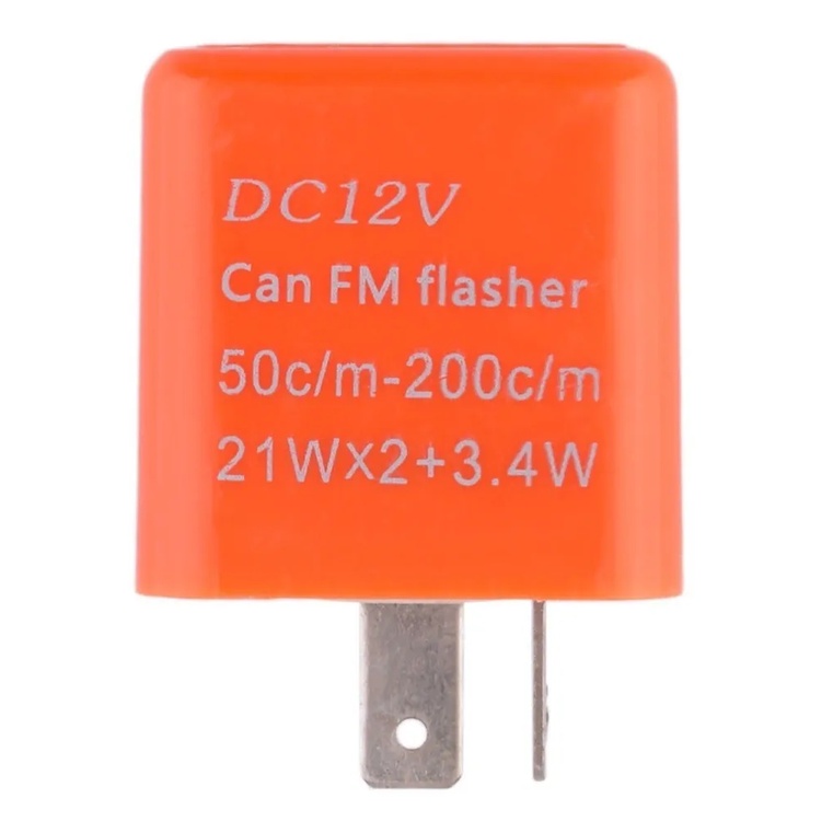 Rele Laranja 12v Para Pisca Led 2 Pinos Com Regulagem de Velocidade G76 — imagem 2 de 2