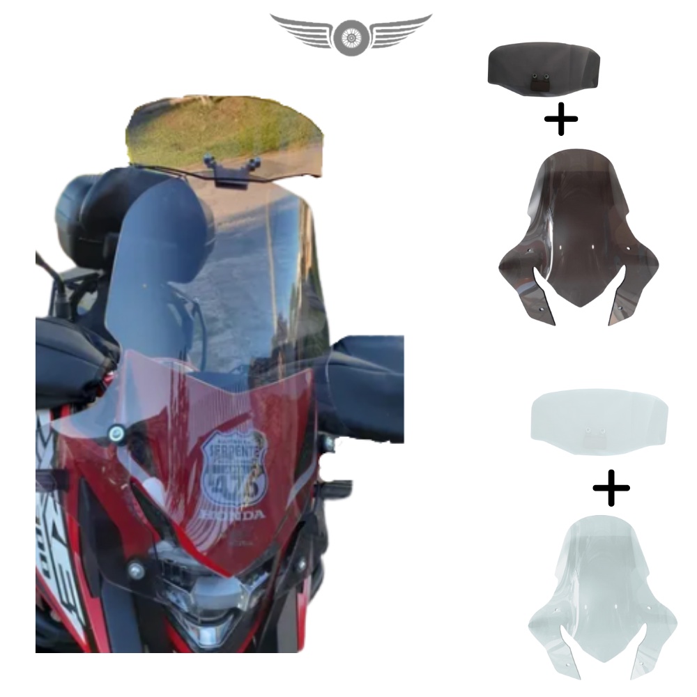 Bolha Parabrisa Xre 300 + Defletor Honda A Partir De 2019 4 mm - Cristal ou Fume