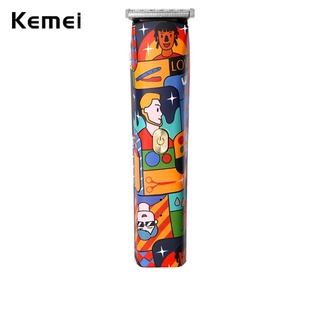 Aparador De Grafite Sem Fio Kemei T-Outliner Zero Gapped Máquina De Corte De Cabelo