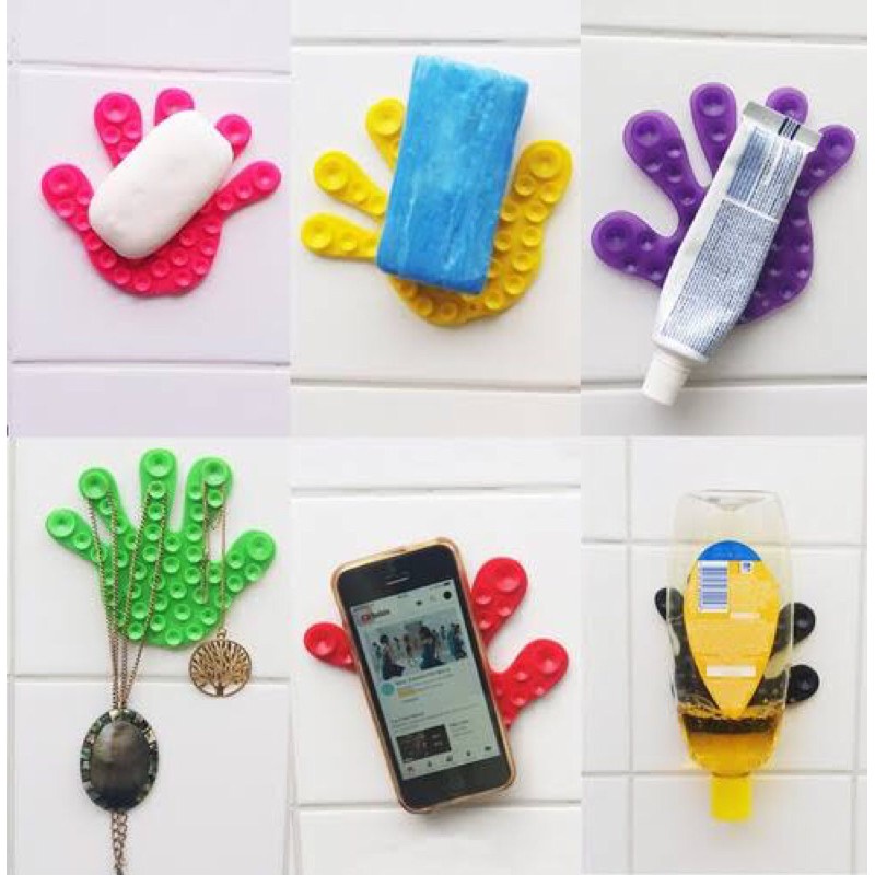 Ventosa Multiuso - Saboneteira /Porta Shampoo / Suporte para celular etc em Oferta na Shopee