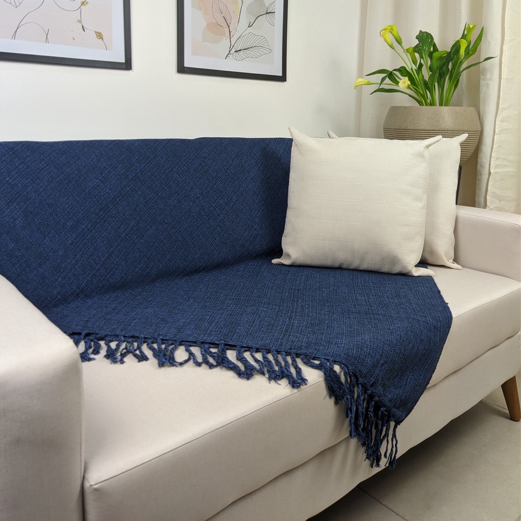 Details 100 manta para sofá azul marinho