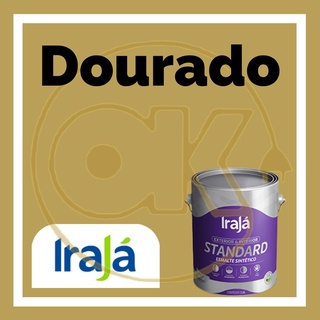 Tinta Esmalte Sintético DOURADO 225ml (1/16) Irajá em Oferta na Shopee