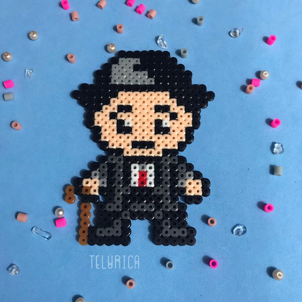 Chaplin (Famosos) - Adesivo de Parede em Pixel Art | Shopee Brasil