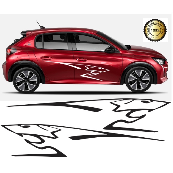 Kit Adesivo Peugeot Sport Faixa Acessórios Todos Sport Tuning Acessório Racing 206 207 208 307 308