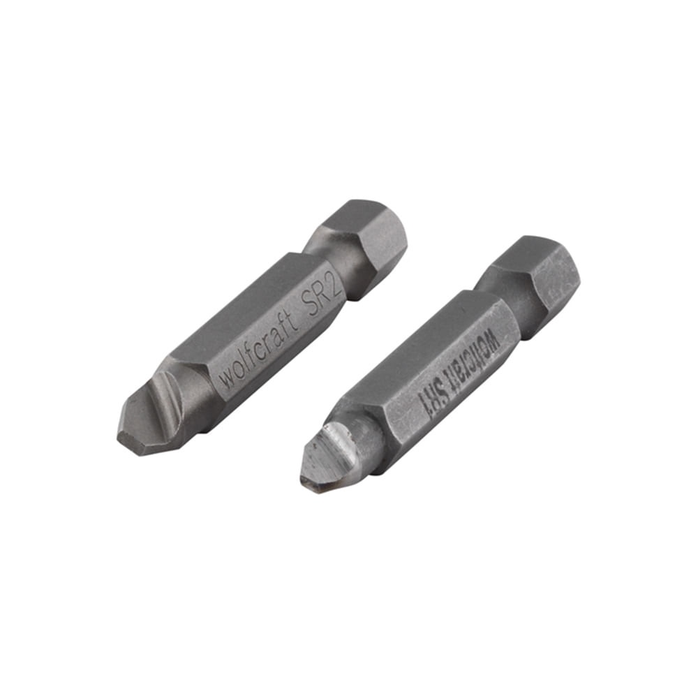 Kit 2 Extratores De Parafusos Danificados Wolfcraft 298200 Para Parafusadeira E Chave Manual