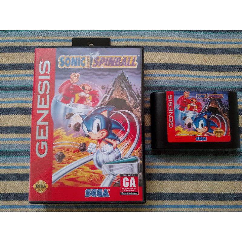 Sonic Spinball Mega drive original americano | Shopee Brasil