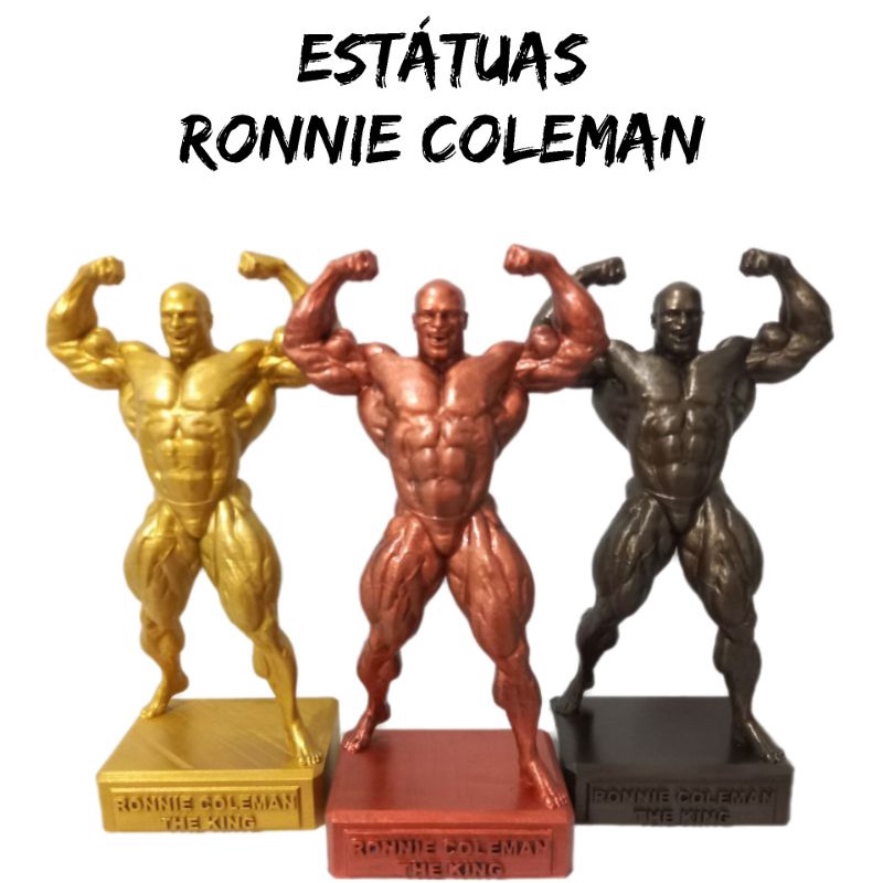 Estatua Ronnie Coleman - Várias Cores e Tamanhos - Estatua Fisiculturismo/Maromba