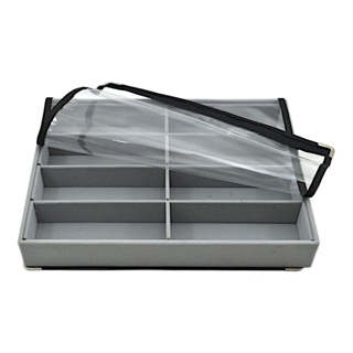Bandeja Grande Organizadora Veludo Para 08 Oculos Com Capa em Oferta na Shopee
