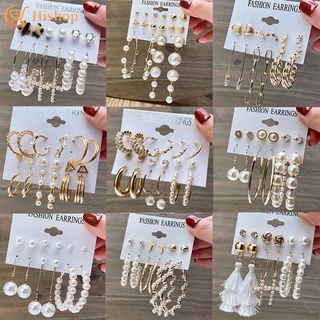 Conjunto de brincos de pérolas borboleta de cristal borla jóias femininas acessórios de moda