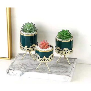 Vaso de Porcelana Verde 12cm, 14cm ou 16cm - Decoração