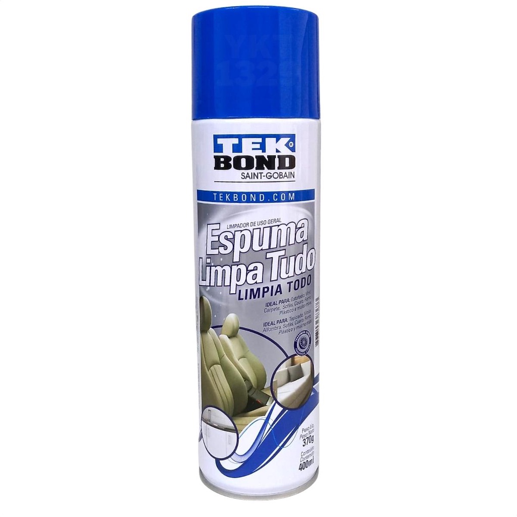 Espuma Limpa Tudo Spray Tek Bond Multiuso Desengripante 400ml