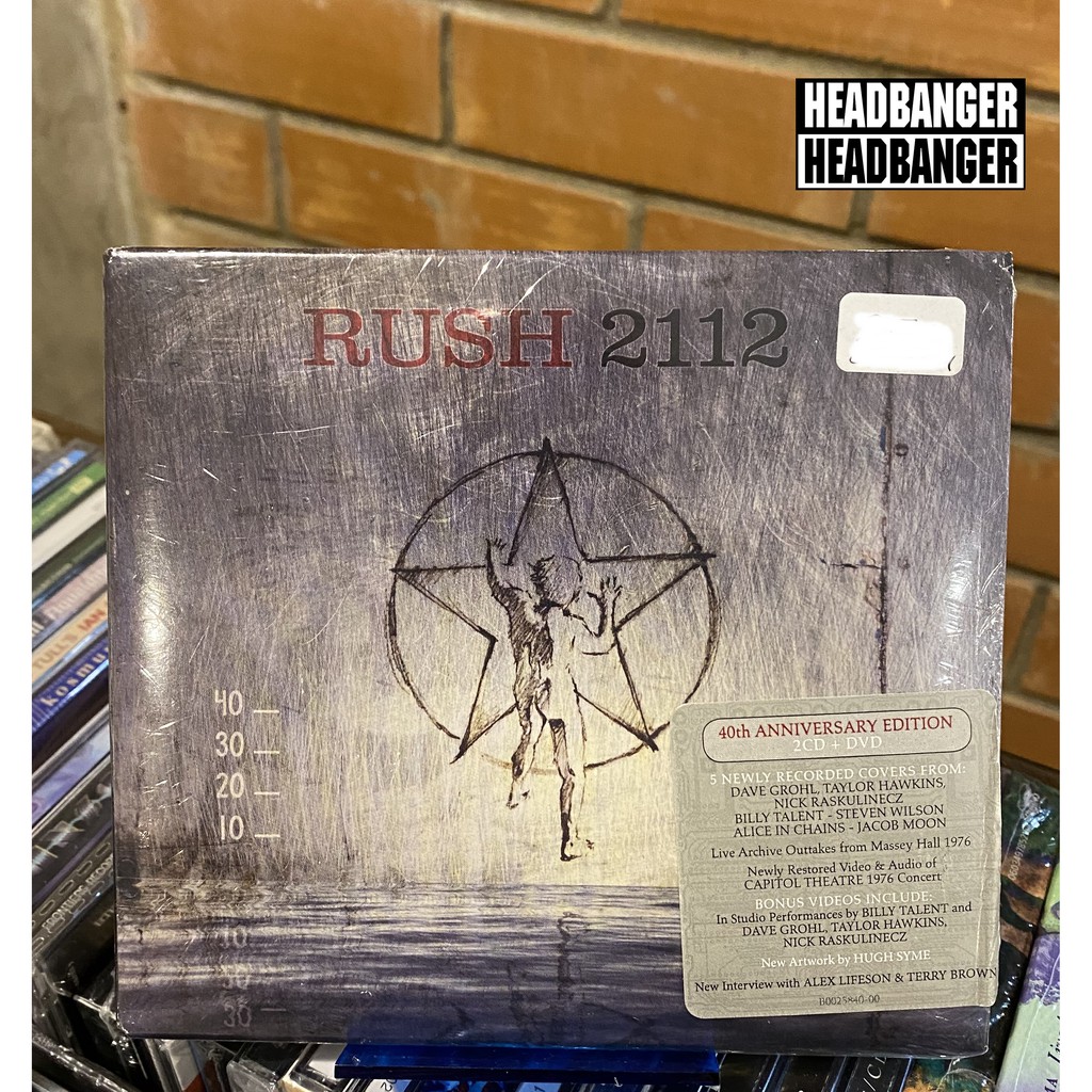 2 CDs + DVD Rush – 2112 (40th Anniversary) Digipack LACRADO e IMPORTADO